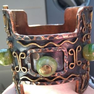 Vintage Casa Maya Bracelet - Mexican hammered copp